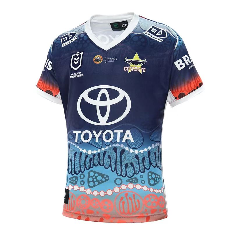 2022 Season North Queensland Cowboys A11 Blue Color Rugby Jersey